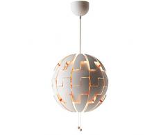 Modern Pendelleuchte DIY Schlafzimmer Leuchter Puzzle-Lampe Modernes Kugel Weiß Acryl Leuchter Höhenverstellbar Kronleuchter Esstischlampe Wohnzimmer Loft Hängelampe Hängeleuchte Pendellampe 1×E27