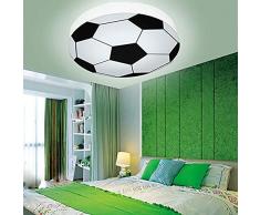 Kinderzimmer Licht Kreative Fußball Deckenleuchte LED Dimmbar Farbwechsel Moderne Junge Mädchen Augenschutz Deckenleuchte E27 Wohnzimmer Schlafzimmer Kindergarten Dekoration Licht (Weiß) 56 cm