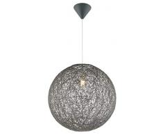 Luxus Pendel Leuchte Decken Wohn Ess Zimmer Strahler Hänge Lampe Papier Geflecht Kugel Globo 15253G