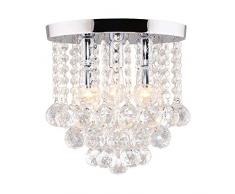 Dellemade 3- Leuchtet Kristall kronleuchter Modern Deckenleuchte Für Treppenhaus, Bar, Küche, Esszimmer, Kinderzimmer