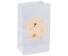 Metaltex Lichtertüte, Weiß, 19x11,5x7cm