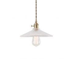 LSSB Kronleuchter Nordic Einfache Persönlichkeit Restaurant Bar Terrace Bar Cafe Single Head Messinglüster Glasleuchter for Haus, Villa, Bar, Restaurants