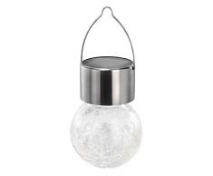 S-TROUBLE Farbwechselnde solarbetriebene Glaskugel-LED-Gartenleuchten, wiederaufladbare Solartischleuchten, wasserdichte Solar-Nachtlichter für den Außenbereich für Dekorationen