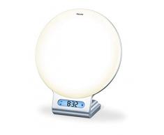 Beurer WL 75 Lichtwecker mit Radio, Simulation von Sonnenauf- und Untergang für ein leichteres Einschlafen und Aufwachen