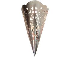 Guru-Shop Orientalische Metall Wandlampe/Wandleuchte in Marrokanischem Design, Größe: Mittel (75x38x15 Cm), Orientalisches Kunsthandwerk