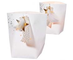 Räder Winterzeit Glanz Papierlicht Set Gold 1xgroß, 1xklein [D] [A]