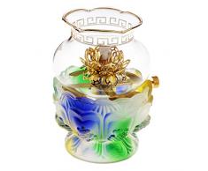 Homyl Buddhistische Ghee Lampe Öllampe mit Docht Haus Büro Dekoration - Typ 3