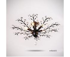 YSYYSH Exquisite K9 Kristall Eisen Painter Kristalldeckenlampe for 8 Quadratmeter 15 Quadratmeter Wohnzimmer Esszimmer Study Schlafzimmer Deckenleuchte Dieses Produkt ist Nicht enthalten Light Source