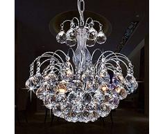 Glighone LED Kronleuchter Kristall Pendelleuchte Lüster Modern Hängeleuchte Anhänger Kristallkronleuchter Luxuriös 3pcs Leuchten