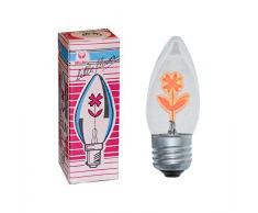 Flackerkerze Glühbirne 3W E27 little Flower - Blume rot - Glühlampe Antik