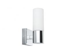 Paulmann 70354 Wandleuchten Gemini Wandstrahler IP44 ohne Leuchtmittel E14-Sockel max. 2x20W Flurlicht 2er Pack Wandbeleuchtung Chrom Satin Metall Glas