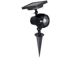 Luxform Lighting Lupi Intelligente Solar LED Spot Spike Light 100 Lumen, Schwarz