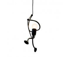 DAXGD Eisen Pendelleuchte, Kreative Eisen Cartoon Design Hängende Lampen für Kinder Kinder Schlafzimmer, E27, Lampe Nicht enthalten