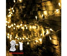 LED Lichterkette, von myCozyLite®, 200 LED Deko Lichterketten in 20 Metern Lang, Warmweiß, Wasserdicht für Innen und Außen