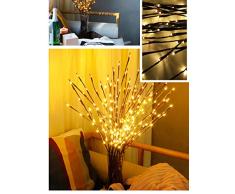 LED Zweig Lampe,Winnes 20 LEDs Lichterzweige Warmweiß Dekozweige Led Niederlassungen Batteriebetriebene dekorative Lichter Für Home Room Decor (2 Stück)