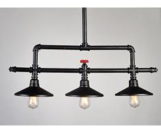 Industriellen Stil retro kreative Loft Schmiedeeisen Kronleuchter Café Restaurant Bar mit schwarzen Kronleuchter