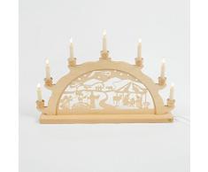 Holz-Schwibbogen Lichterbogen Geburt Jesus Christus - 50 cm oder 70 cm Breite - (50 cm)