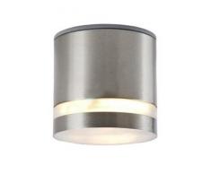 Lichtdiscount - Edelstahl GX53 LED 5 W satiniert warmweiss - Aufbauleuchte Lampe 230 V - IP44