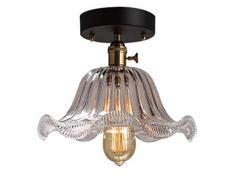 JJZXD Kronleuchter-Art-Deco-Pendelleuchte Moderne Elegante Deckenleuchte Kronleuchter Rot Metall Backender Industrielle Lampe PendantLampshade