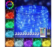 12m Bunt LED Lichtschlauch Außen, 120 LEDs Lichterschlauch IP68 Wasserfest mit Fernbedienung,16 Farben 132 Modi LED Schlauch Lichterkette Strombetrieben mit EU-Stecker für Innen Outdoor Party Hochzeit