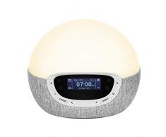 Lumie Bodyclock Shine 300 - Lichtwecker mit Radio, 15 Klängen und Einschlafsonnenuntergang