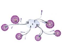 Design Decken Lampe ALU Geflecht Kugel Spots Wohn Zimmer Kristall Strahler Leuchte Globo 56646-6