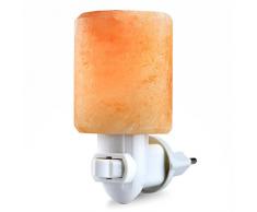 Mini Salzlampe Hand geschnitzte natürliches Kristall Himalaya Salz Lampe Nachtlicht (zylinderformig)