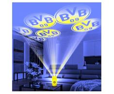 Borussia Dortmund LED Echtwachskerze, Kerze mit Fernbedienung BVB 09 (L)