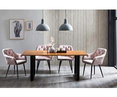 SalesFever Hängeleuchte Divide | 2-flammige Schirme | Gitter-Design | Pendellampe im Industrie-Look | 110 x 150 cm (Energieklasse A++ bis E)