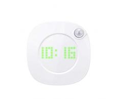 LED-Nachtlicht mit Digitaluhr, Zeitanzeige Wandleuchte, Bewegungs-Sensor-USB aufladbare magnetische Lampe, Eye-fürsorgliche Warm / weiß Beleuchtung Nachttischlampen for Baby-Kinderzimmer Treppe Orient