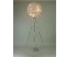 LED + Halogen Stehleuchte Kugelleuchte Alina Standleuchte Lampe Standlampe mit Schaltfunktion