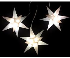 Importeur Pagoda GmbH Leuchtsterne StarLED Lichterkette 3er Set Weiss