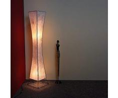 Stehleuchte mit Geflecht aus Palmenrinde bespannt, inklusive Leuchtmittel