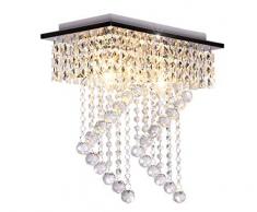 Dellemade 2-Leuchtet Kristall kronleuchter Modern Deckenleuchte Für Treppenhaus, Bar, Küche, Esszimmer, Kinderzimmer