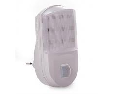 LED Nachtlicht 230V IR 9 LEDs Bewegungsmelder 5m 120° Infrarot Lampe Licht Beleuchtung