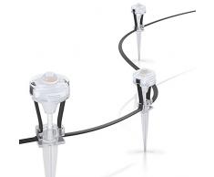 OSRAM LED Gartenleuchte LIGHTIFY Gardenspot Mini 9 Spots, 5m Länge / dimmbar / warmweiß / Farbsteuerung RGB (zzgl. 5 Meter Kabel)