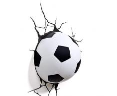 LED Wandleuchte Schlafzimmer Nachttisch Kinderzimmer Träumer Sport Schwarz-Weiß-Fußball 3D Dekorative Wandleuchte Nachttischlampe Kreative Persönlichkeit Mode Wandleuchte