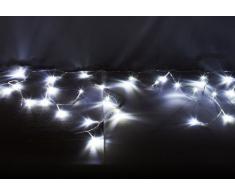 144er LED Lichterkette Eisregen Eiszapfen kalt weiß Außen Weihnachtsbeleuchtung