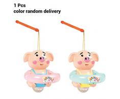 AimdonR Tragbare Handheld leuchtende Schwein Laterne Spielzeug magische Laterne Garten Spielzeug Geschenk für Kinder Geburtstag