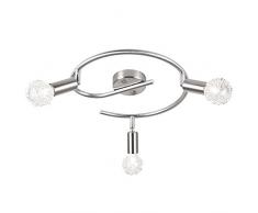 Decken Leuchte Arbeitszimmer Draht Geflecht Kugel Büro Lampe Rondell beweglich Globo 56391-3