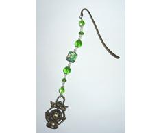 Lesezeichen - ÖLLAMPE - grün & kristall -