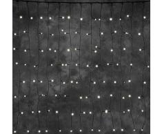 Konstsmide 4614-107 LED Hightech System Erweiterung / Lichtervorhang / für Außen (IP44) / 100 warm weiße Dioden / schwarzes Softkabel