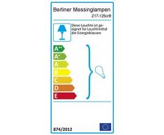 Tischleuchte in Berliner Messing Jugendstil E27 bis zu 75 Watt 230V Kristall Deutsches Qualitätsprodukt aus Messing Schlafzimmer Wohnzimmer Lampen Leuchte innen