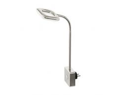 EGLO LITAGO Steckerleuchte, Kunststoff, 4 W, nickel-matt