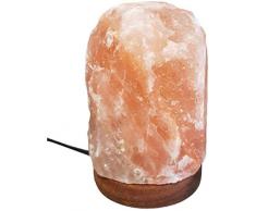SudoreWell® Rosa USB Salzlampe in Naturform - Höhe ca.10 cm