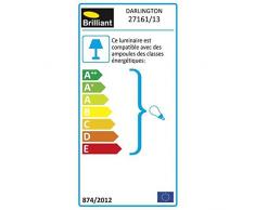 Brilliant Deckenfluter mit Leselampe Halogen E27 60W Darlington Eisen