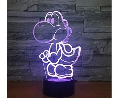 Lifme Yoshi 3D Led Usb Lampe Cartoon Spiel Figur Super Mario Acryl Neuheit Weihnachten Beleuchtung Geschenk Rgb Touch Fernbedienung Spielzeug