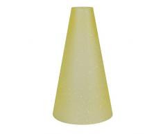 Lampenglas Creme-Weiß | Ersatzglas 22cm Länge | Lampenzubehör Glas für Wandfackel