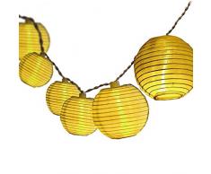 Dailyart Solar Lichterkette Aussen 5M 20er LED IP65 Wasserdicht Lampion/Laternen Solar Lichterkette Auße Beleuchtung für Garten, Terrasse, Hof, Haus, Weihnachten Deko [Energieklasse A+++] (Warmweiß)