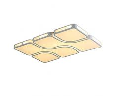 YBZS Led Deckenleuchte 36W, Warmes Licht/Weißes Licht Optional/Schmiedeeisen Acryl Wohnzimmer Lampe Schlafzimmer Lampe,B